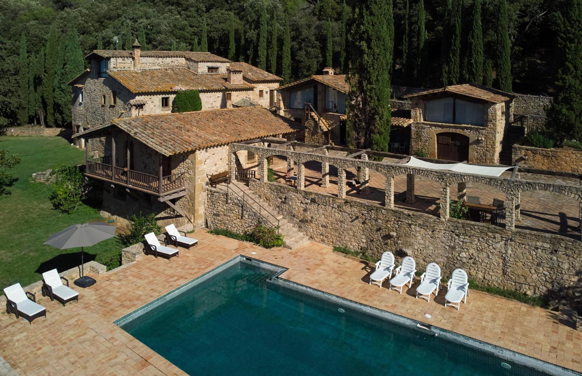 Mas Noguer Villa Girona Bagian luar foto