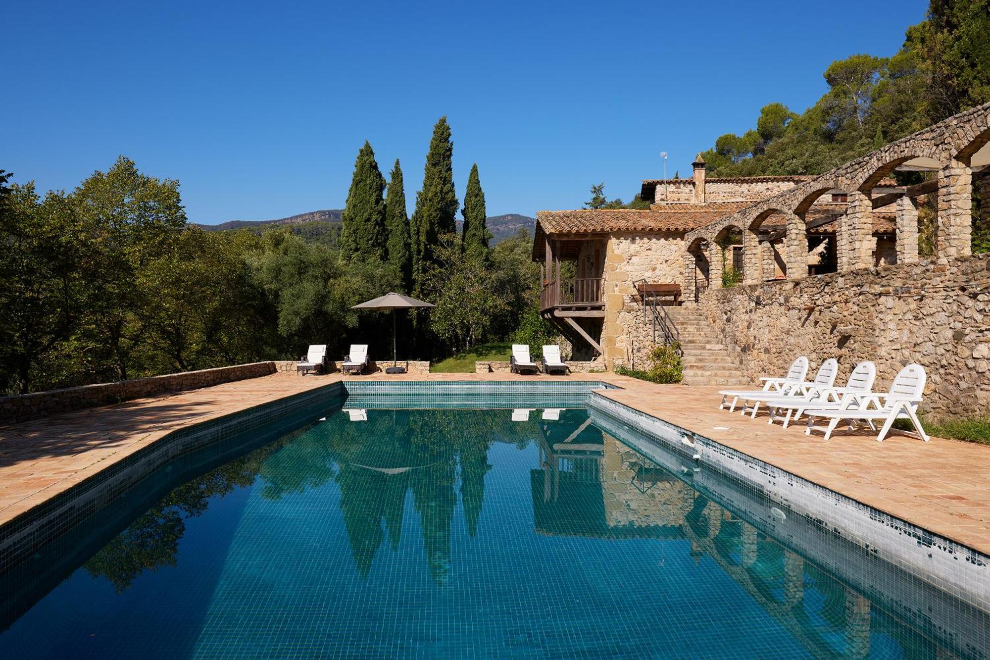 Mas Noguer Villa Girona Bagian luar foto