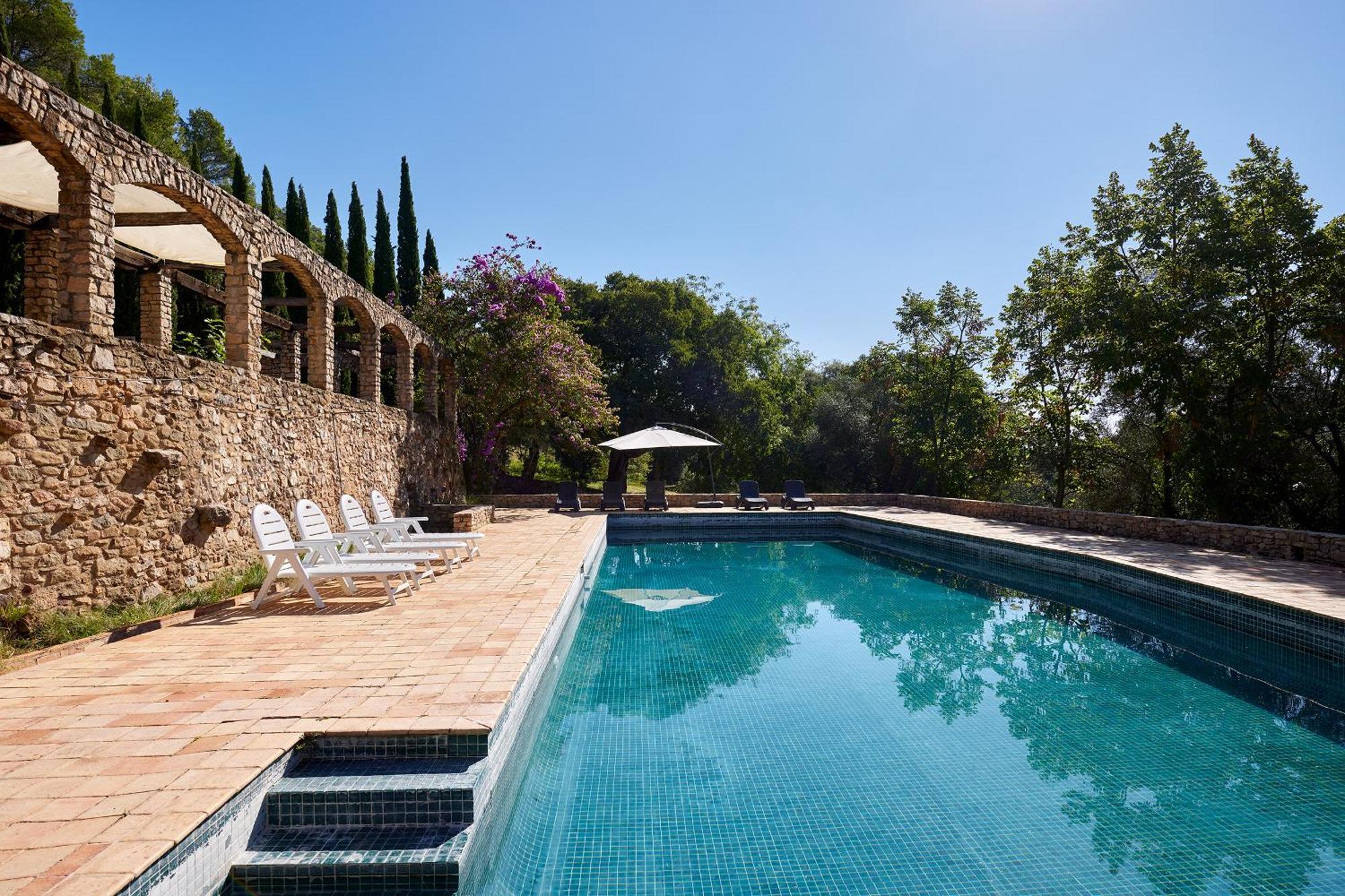 Mas Noguer Villa Girona Bagian luar foto